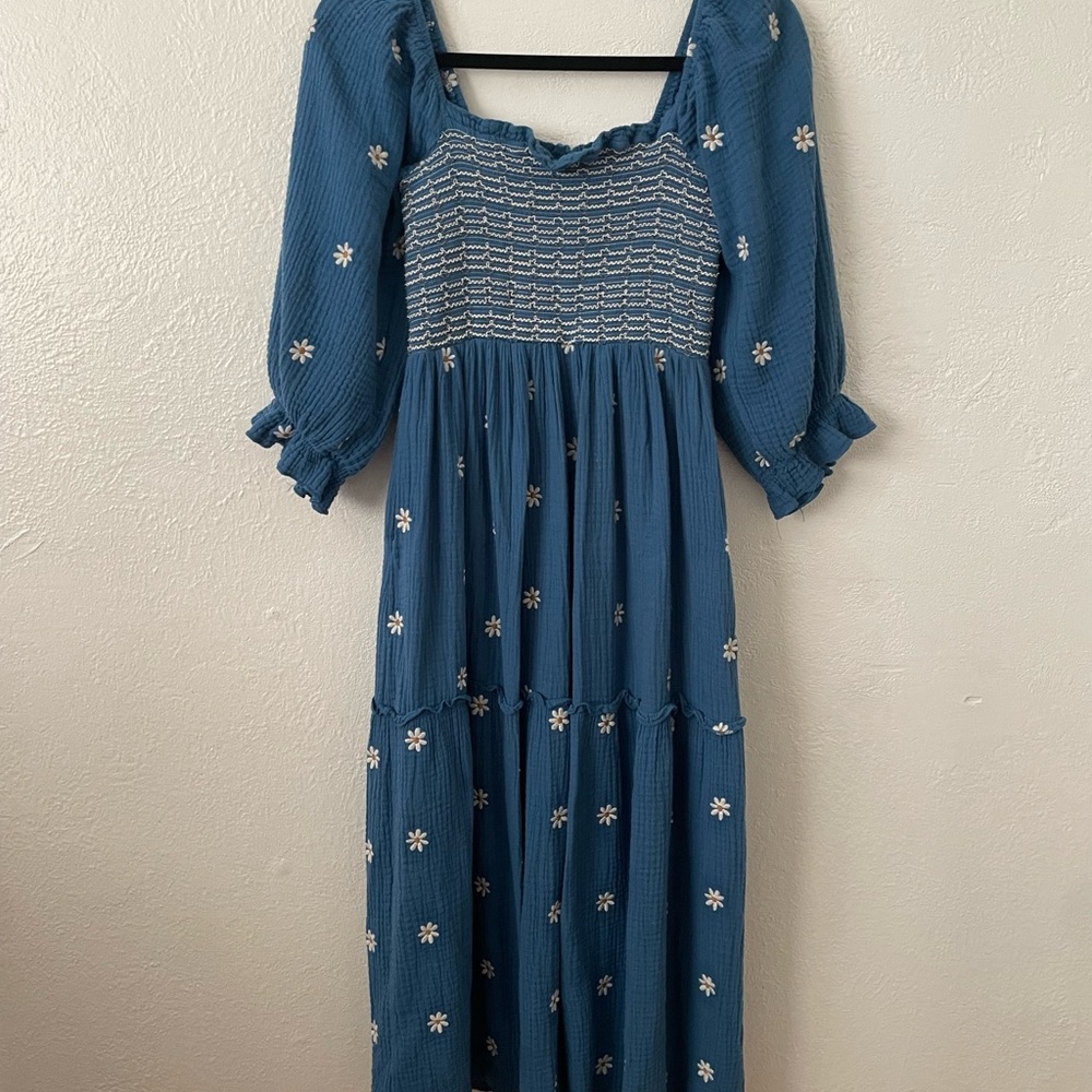 Blue Floral Dress